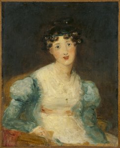 Jovem senhora sentada
